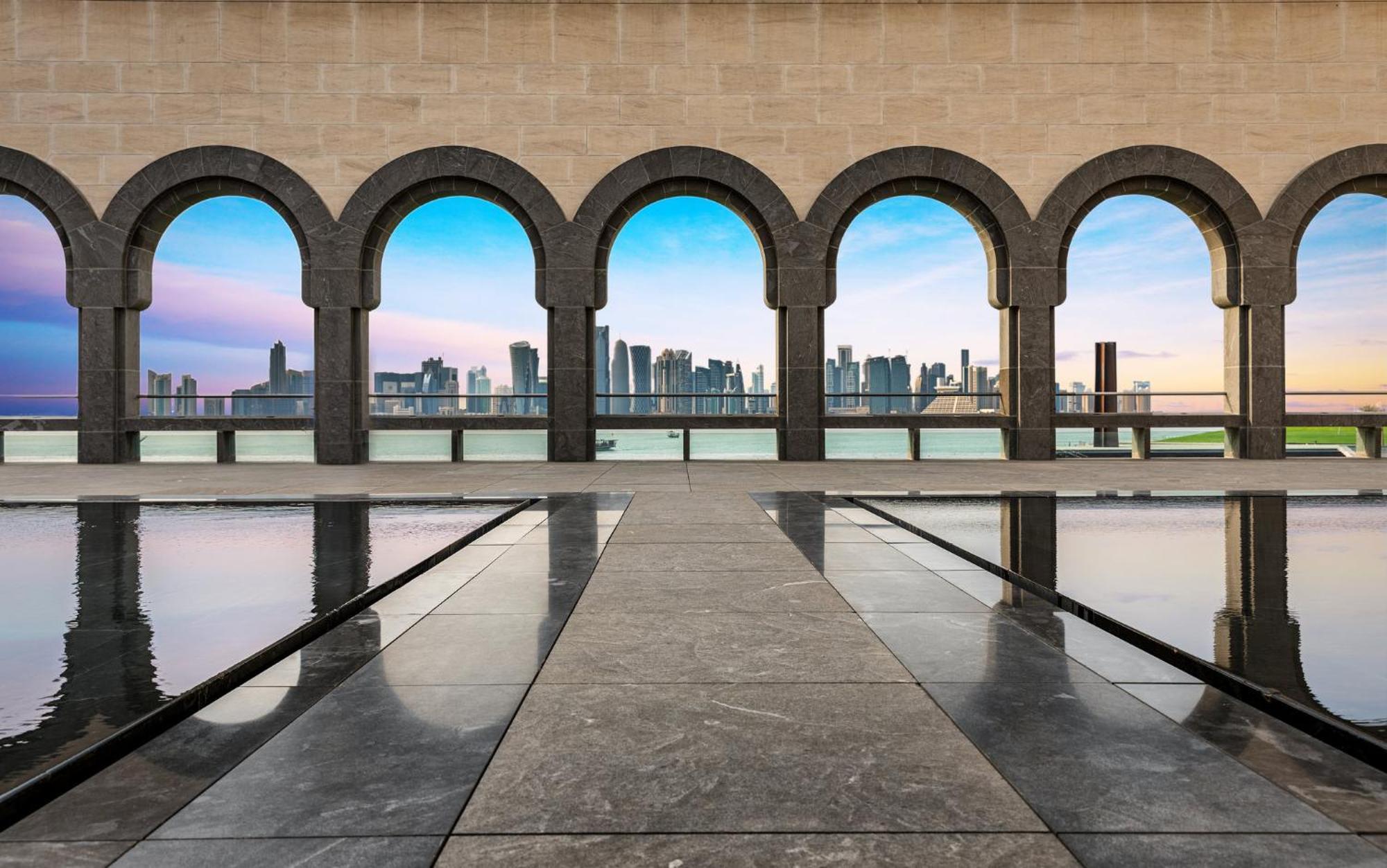 Abesq Doha Hotel And Residences, An Ihg Hotel Ngoại thất bức ảnh View of the skyline of Doha from the museum